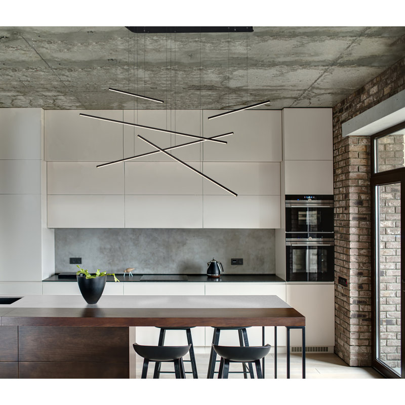 5 - Light LED Pendant, White