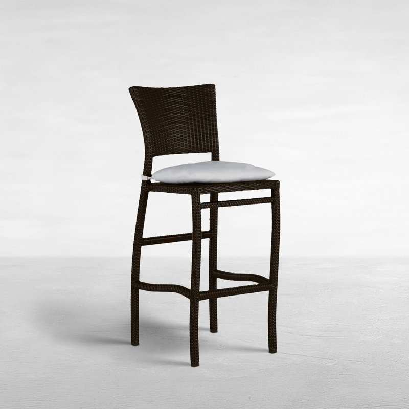 Tabouret de bar 30 po Skye, Welt, InsideOut® Rollo ‑ lin argent, Noyer noir