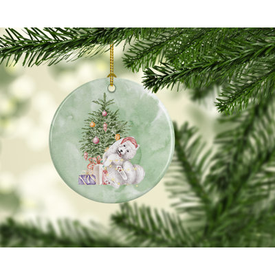 2.8'' Ceramic Animals Hanging Figurine Ornament