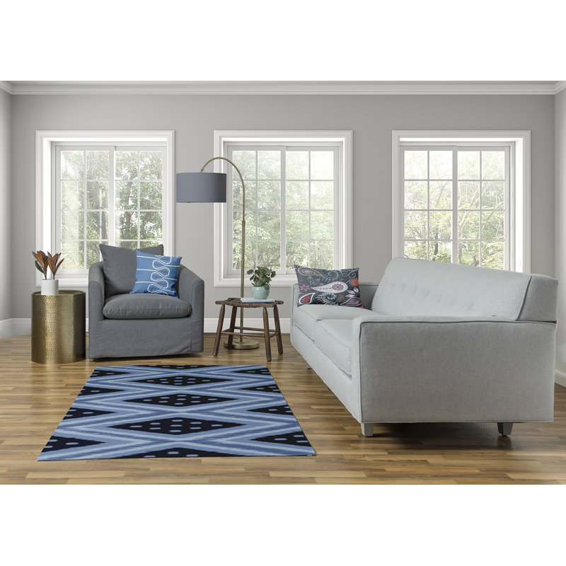 Tapis en chenille 60_Diamond & Dots, Rectangle 4 pi x 6 pi
