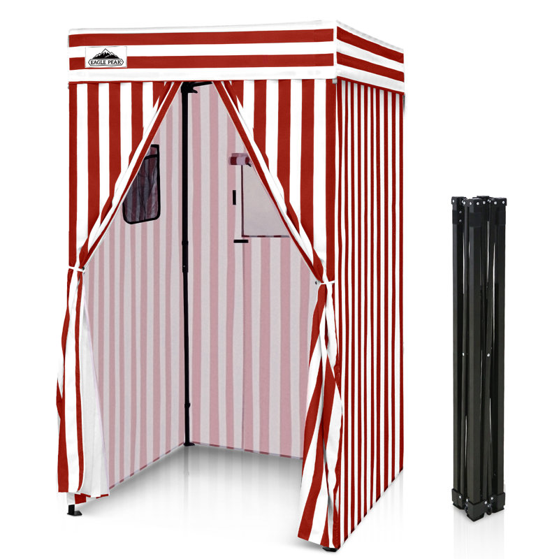 Auvent escamotable portatif en acier l 4 po x P 4 po, Rouge