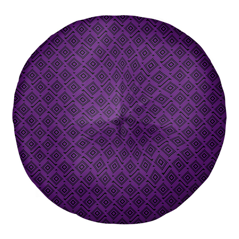 Coussin de sol Katelyn Elizabeth, 26 po x 26 po, Noir / mauve