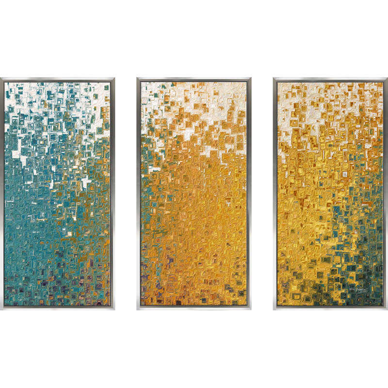 «Jeremiah Our Long Journey» par Mark Lawrence - 3 pièces, cadre flottant, impression sur toile, L 52,5 po x H 33,5 po