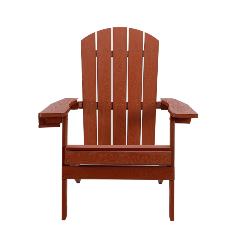 Chaise Adirondack pliante en plastique Tranquilo Depot, Rouge