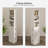 Bathroom Tall Thin Storage Cabinet with 3 Adjustable Shelves-1592640142