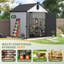 6 Ft.W *6 Ft.D Outdoor Resin Storage With Floor