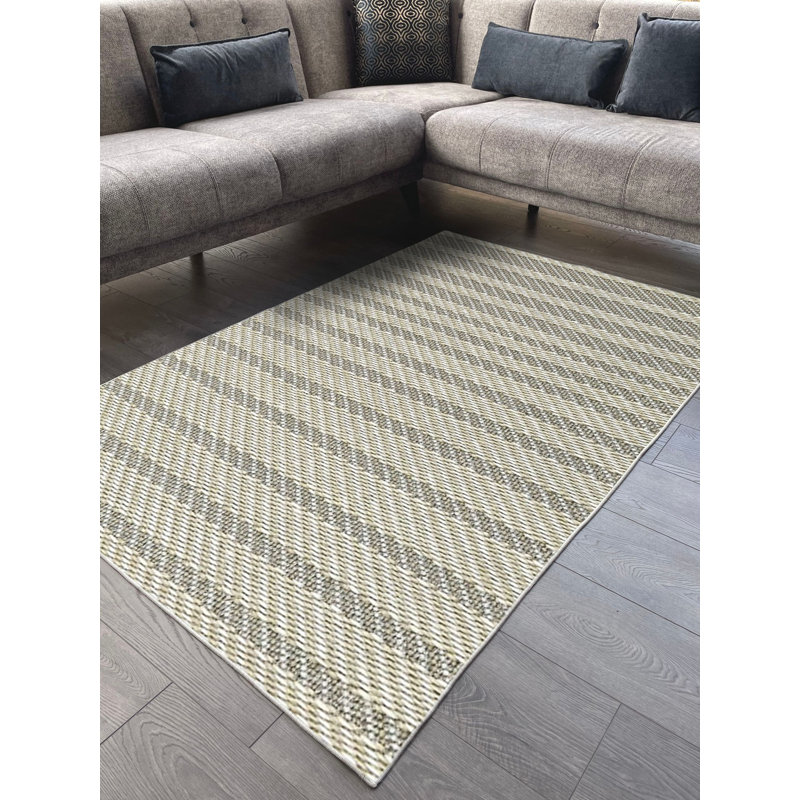 Tapis en coton Taliyah, Tapis de couloir 2 pi 7 po x 9 pi 10 po