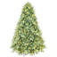 Arbre de Noël bleu de 7 pi avec abat-jour, 700 lumières à DEL blanc chaud, 2518 pointes Pe +, branches articulées pour un assemblage simple, base en métal décorée avec des branches, installation rapide de la structure, support solide festif