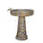 Outdoors Garden Concrete Bird Bath Decor, Bird Bath Feeder Bowls With Bird Bath Basin Water Feature For Outside Garden Patio Yard Backyard