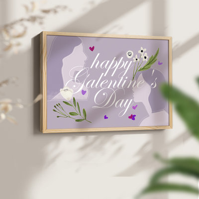 «Happy Galentine's Day» - Reproduction encadrée - Restickable