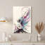 Impression sur toile, fée fantaisie avec ailes d'aquarelle mauves et bleues-646626928
