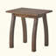 Élégante table d'appoint d'extérieur en bois d'acacia à lattes, parfaite pour le patio et la piscine, durable et élégante