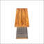 Ensemble de 2 bancs d'extérieur en bois d'acacia, durables et élégants pour le patio et le jardin-128758825