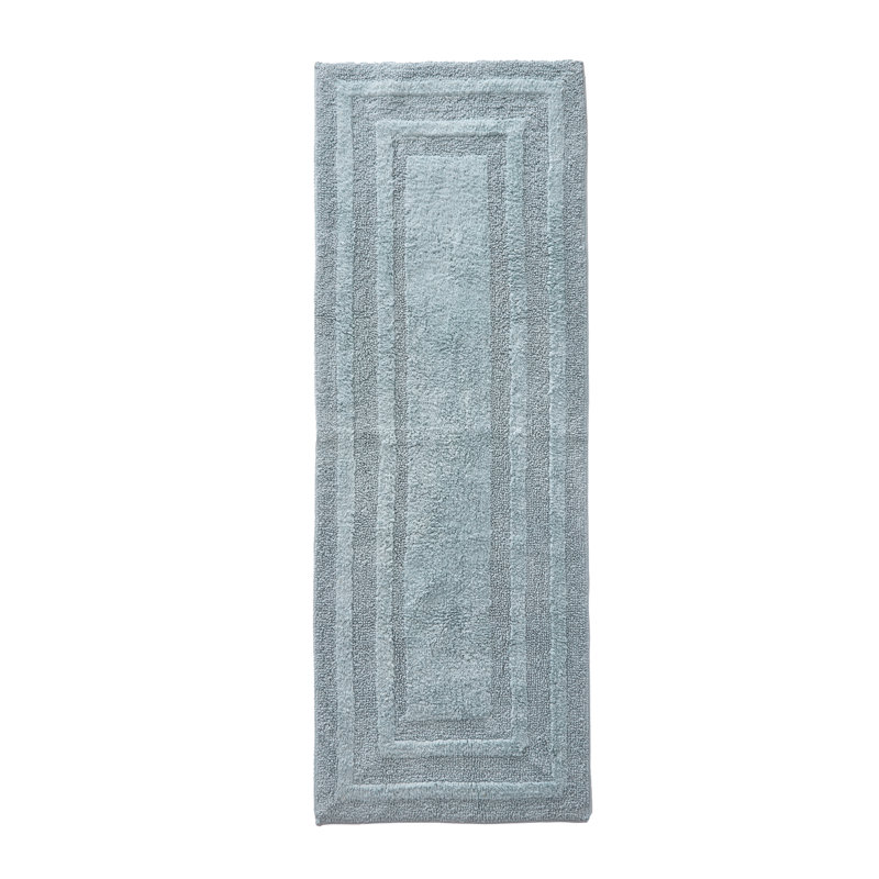 Eddie Bauer Logan Cotton Bath Rug Runner, Green, 60" L x 22" W