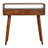 Curved Chestnut Console Table, Solid Wood-1066599248