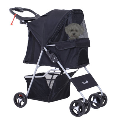 Poussette pliante avec support amovible