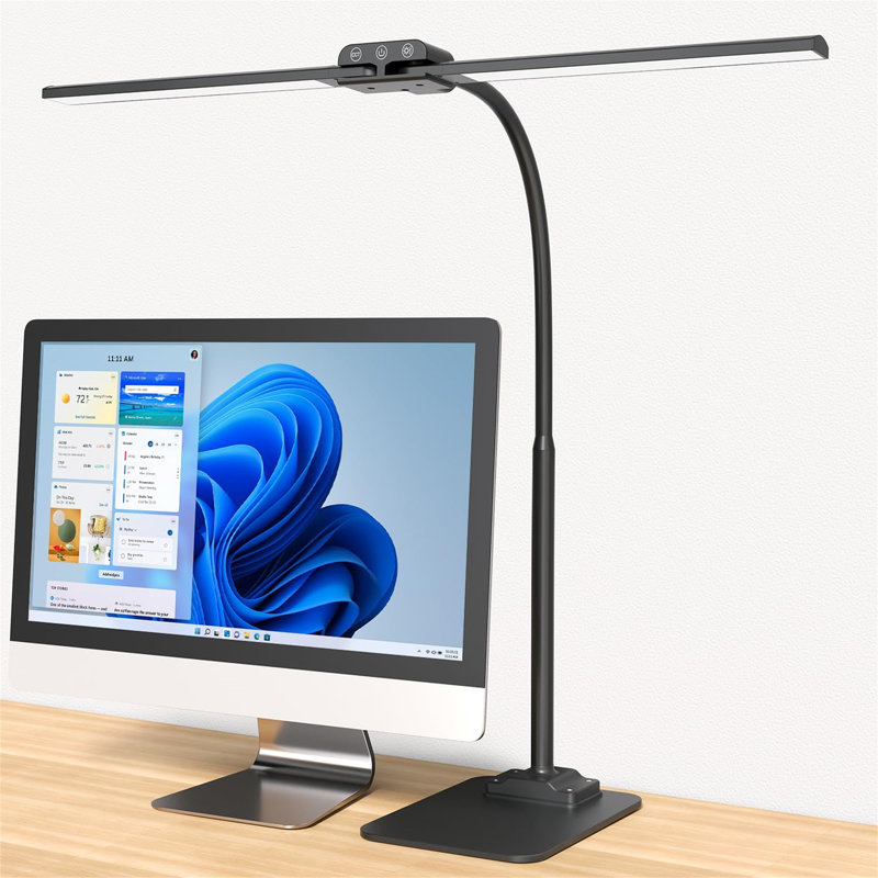 Metal Piano Lamp, Black