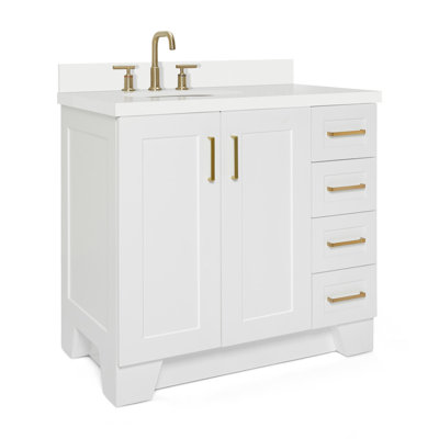 37 IN.  Single Bathroom Vanity