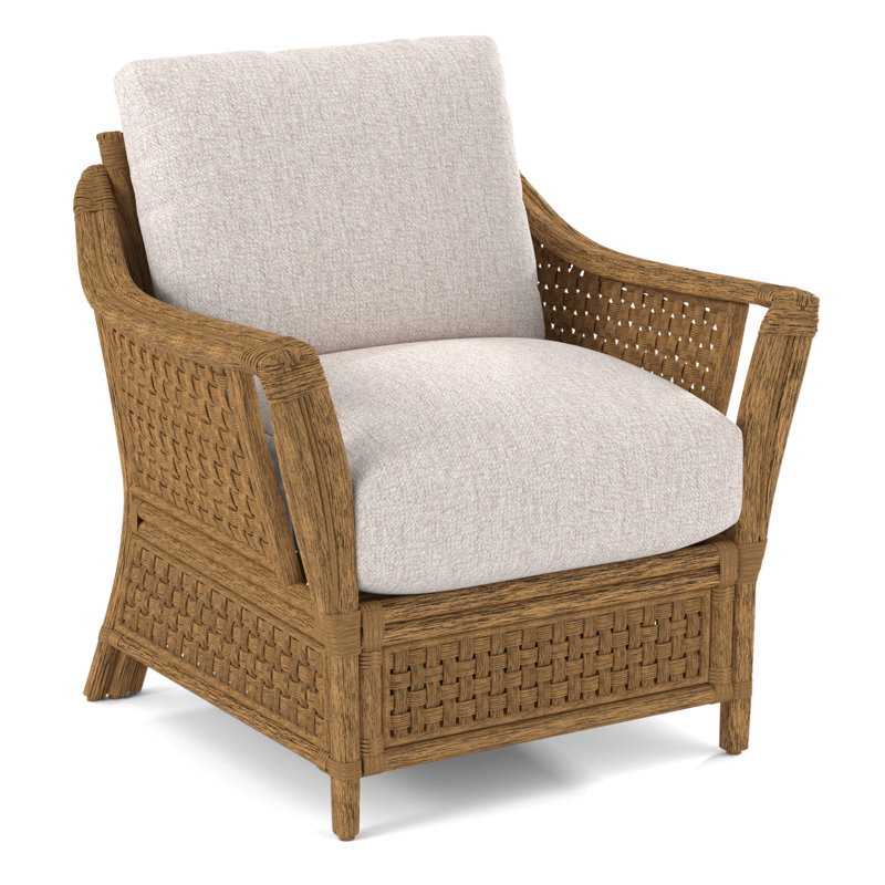 Boca Upholstered Armchair, Snow Crypton Performance; 0884-91, Honey