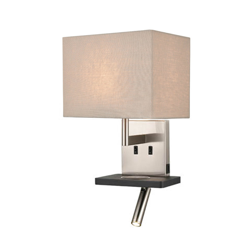 Aphan LED Armed Sconce, Taupe