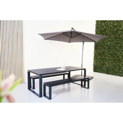 Moriyah Rectangular 3 - Piece 6 - Person 210Cm L Outdoor Table Set