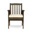 Paire de chaises de patio en bois, 2 pièces avec coussins gris et crème -, chaises d'extérieur, style eau pour-1989502161
