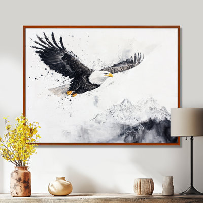 Soaring High Eagle In The Mountain - Eagle Wall Décor