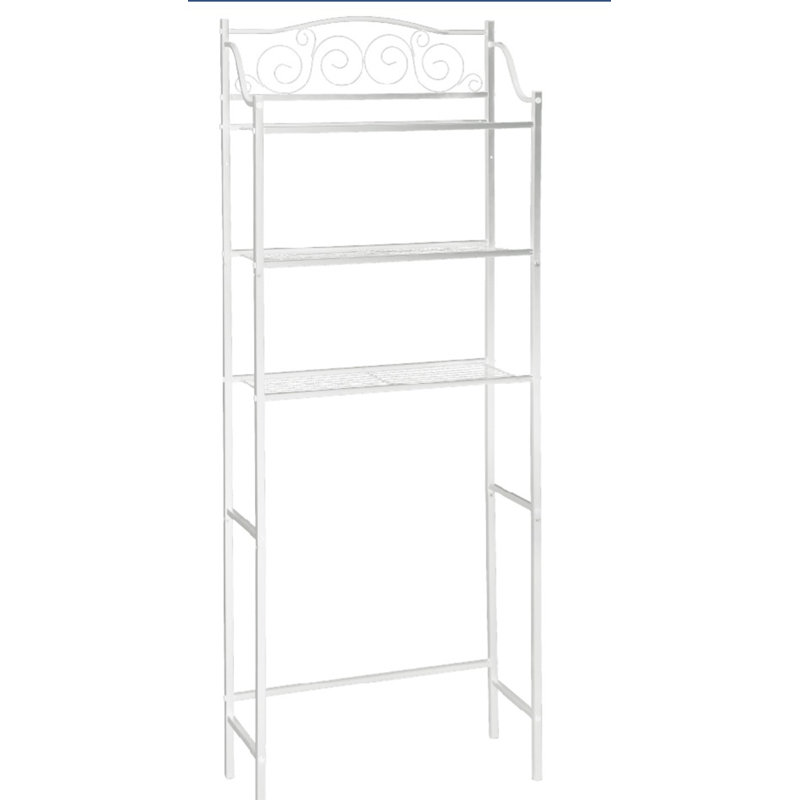Stylish And Functional 3-Shelf Over The Toilet Space Saver