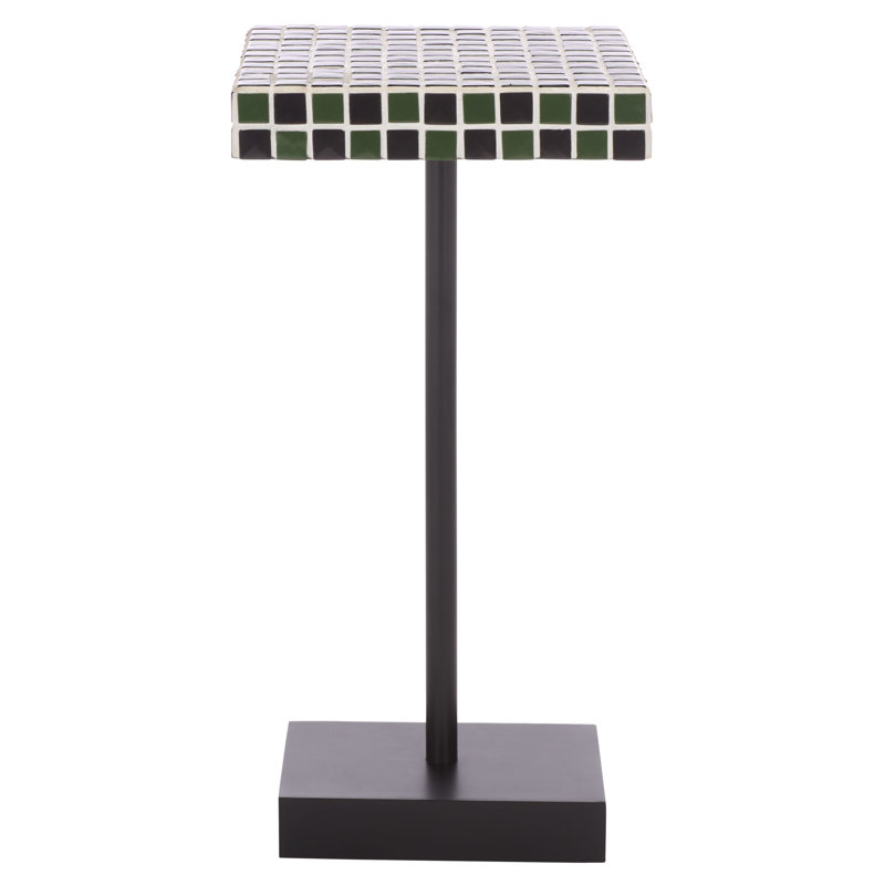 Table d'appoint Baela Satomi, Vert foncé / Noir