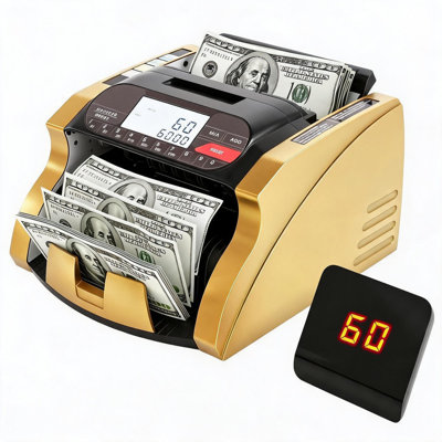 Monnayeur avec comptage de valeur, détection UV / MG / IR / DD / MT, modes d'ajout par lot, écran LCD pour le commerce de détail