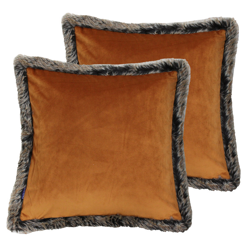 Square Cushion, Rust
