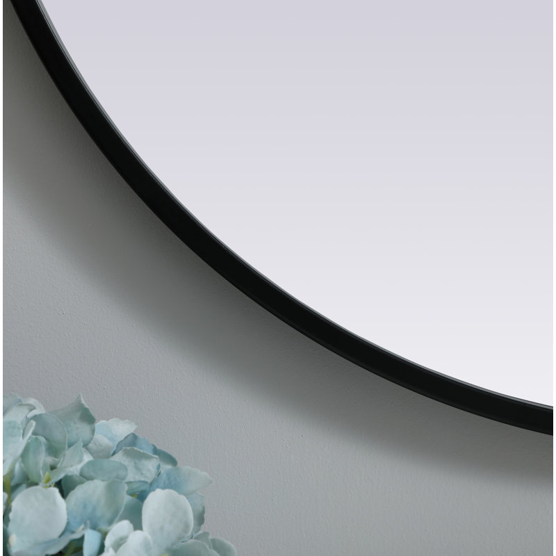 Miroir mural Sabine, Noir, 36 po x 24 po