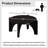 30'' Wide Mid-century Modern Wood Coffee Table With Arch Leg-976907571