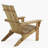 Damione Acacia Foldable Outdoor Adirondack Chair-811588522