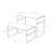 Set of 2 Nesting Display Tables 41.46" W x 24.02" D x 32.76" H and 38.7" W x 20.16" D x 23.23" H