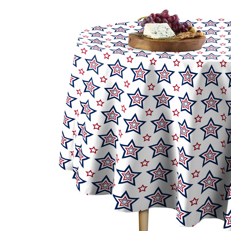 Geometric Round Tablecloth, 84" x 84"