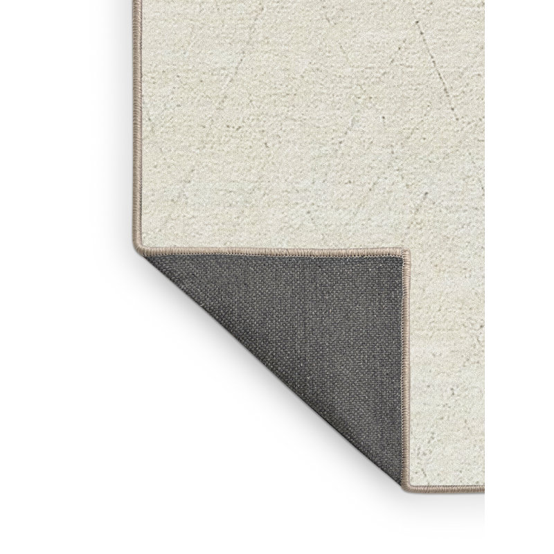 Tapis beige à motif géométrique Lowman, Rectangle 7 pi x 9 pi