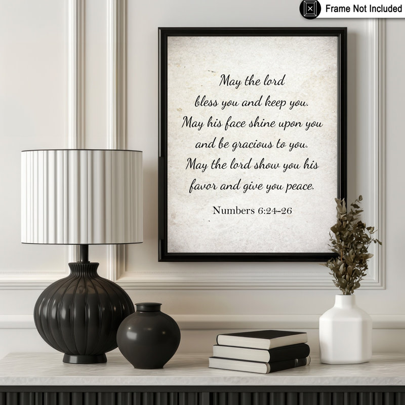 «May The Lord Bless You», Sans cadre, Affiche, H 12 po x l 16 po