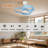 Soraya 22 in. Indoor Ceiling Fan with Dimmable Integrated LED and Remote Control-820131342-820131339