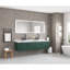 Miroir de salle de bain 96 po x 36 po à DEL avec façade et rétroéclairage, miroir de meuble-lavabo mural, anti-buée, mémoire, 3 couleurs, réglable en continu