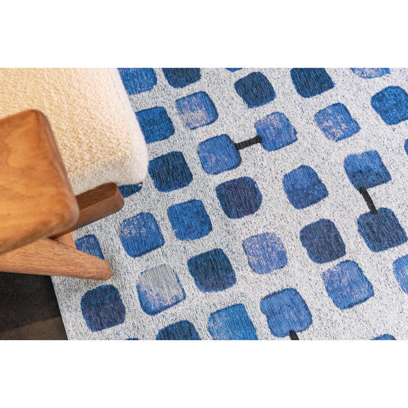 Geometric Recycled P.E.T Area Rug, Rectangle 80 x 150cm