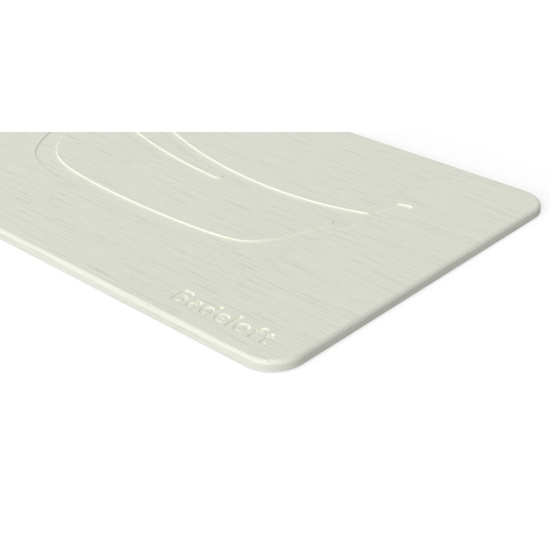Badeloft Stone Resin Bathtub Mat BM-01-WHT in White, White