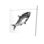 Happy Swimming Fish Gray Canvas | Aquatic Animals Home Decor