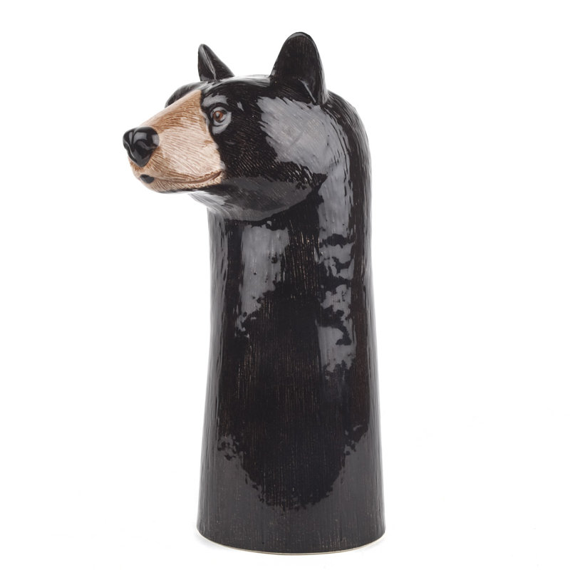 Flower Vase - O/S - Bear - Black Bear
