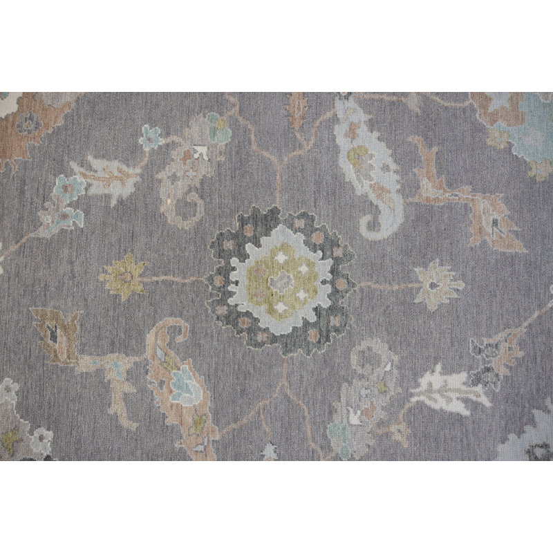 Hand Knotted Wool Oriental Area Rug, Rectangle 12' x 15'