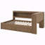 Lit de jour en bois pleine grandeur avec tablettes de rangement, USB, DEL et 2 tiroirs-129880958-129880962