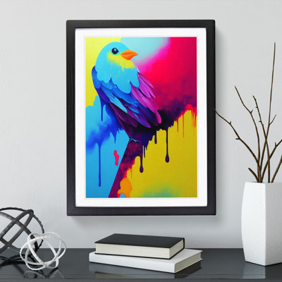 Bird Paint Drips No.3 - Wall Art