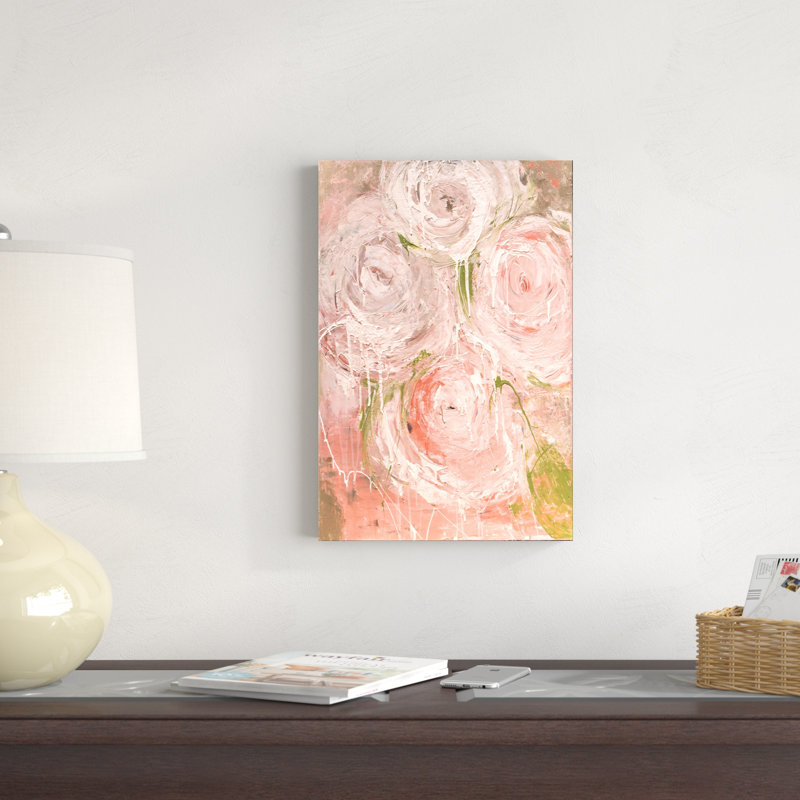 Rose rétro, H 18 po x l 12 po x P 1,25 po