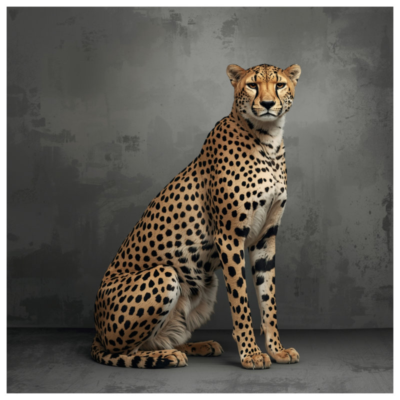 Coussins décoratifs à motif de guépard, 20 po x 20 po