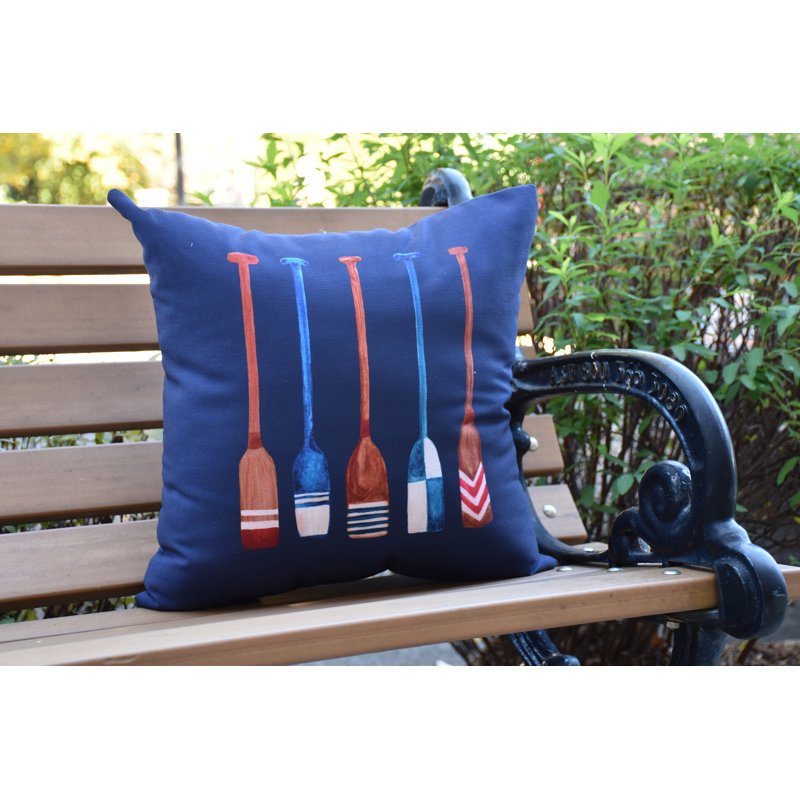 Housse et insert de coussin extérieur carré Nantucket, Bleu marine, 18 po x 18 po